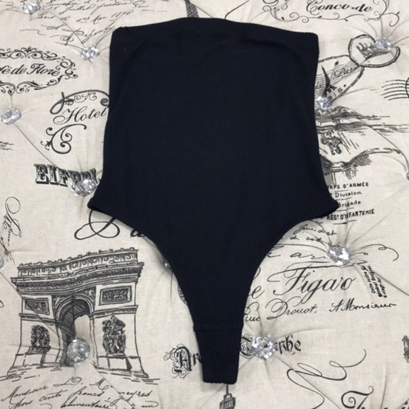 NWOT BP. Women's bandeau textured Bodysuit - Picture 4 of 5